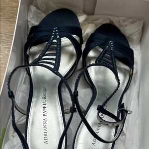 Adrianna Papell Midnight Blue Strappy Sandals